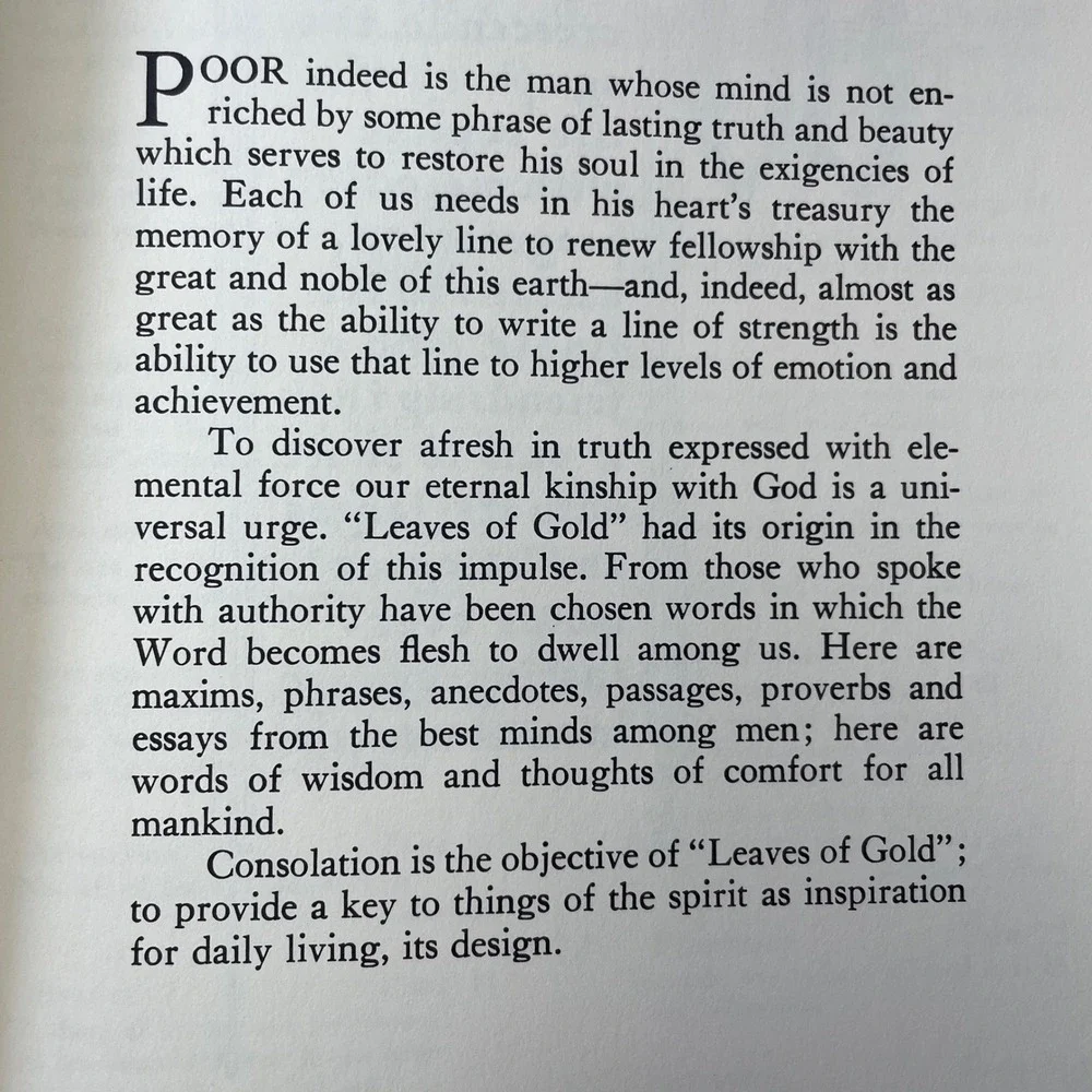 Leaves of Gold Anthology Clyde Francis Lytle Brownlow Publishing Cord Tied Brown